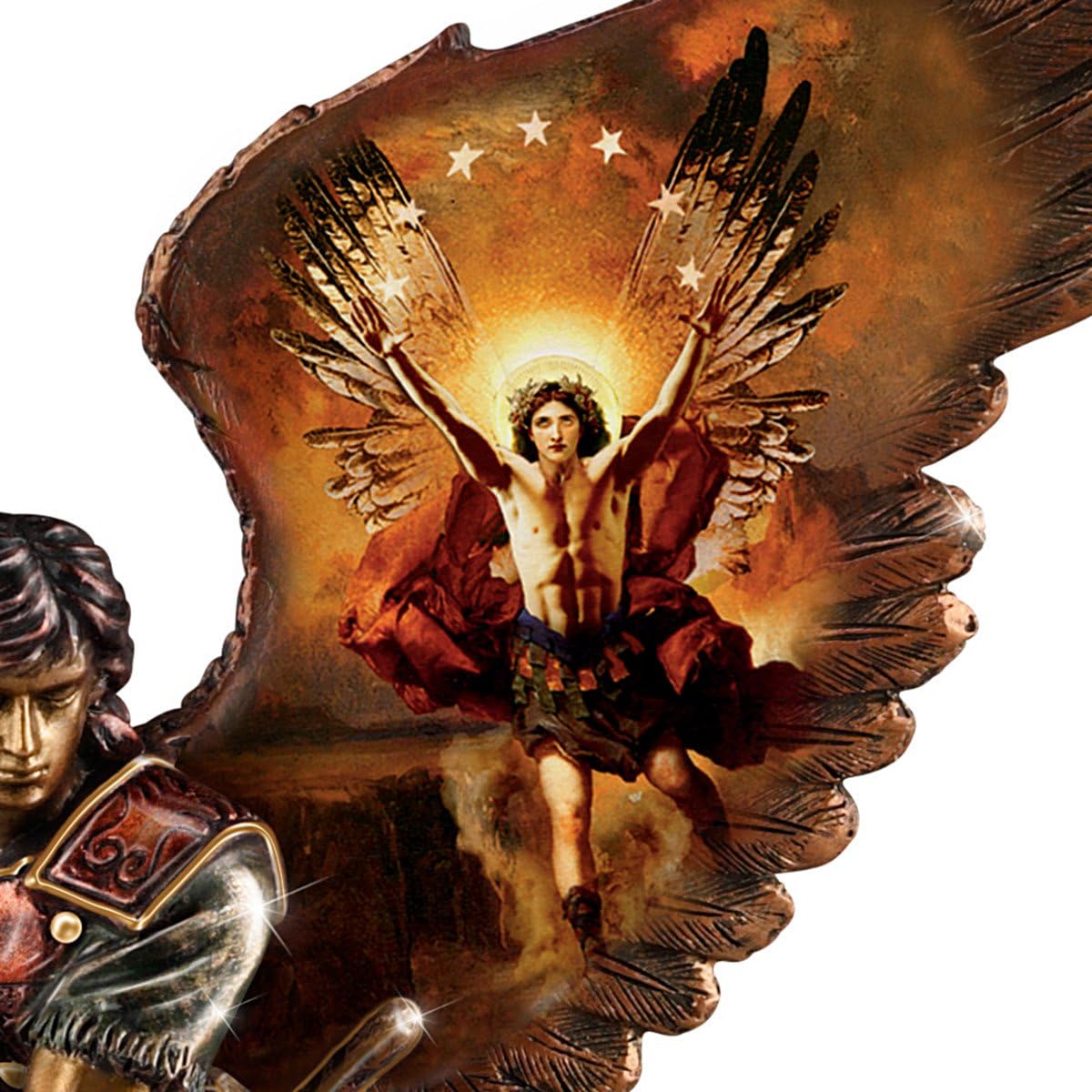 Howard David Johnson St. Raphael: Merciful Healer Cold-Cast Bronze Sculpture by The Bradford Exchange