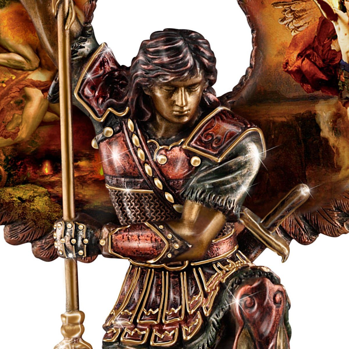 Howard David Johnson St. Raphael: Merciful Healer Cold-Cast Bronze Sculpture by The Bradford Exchange