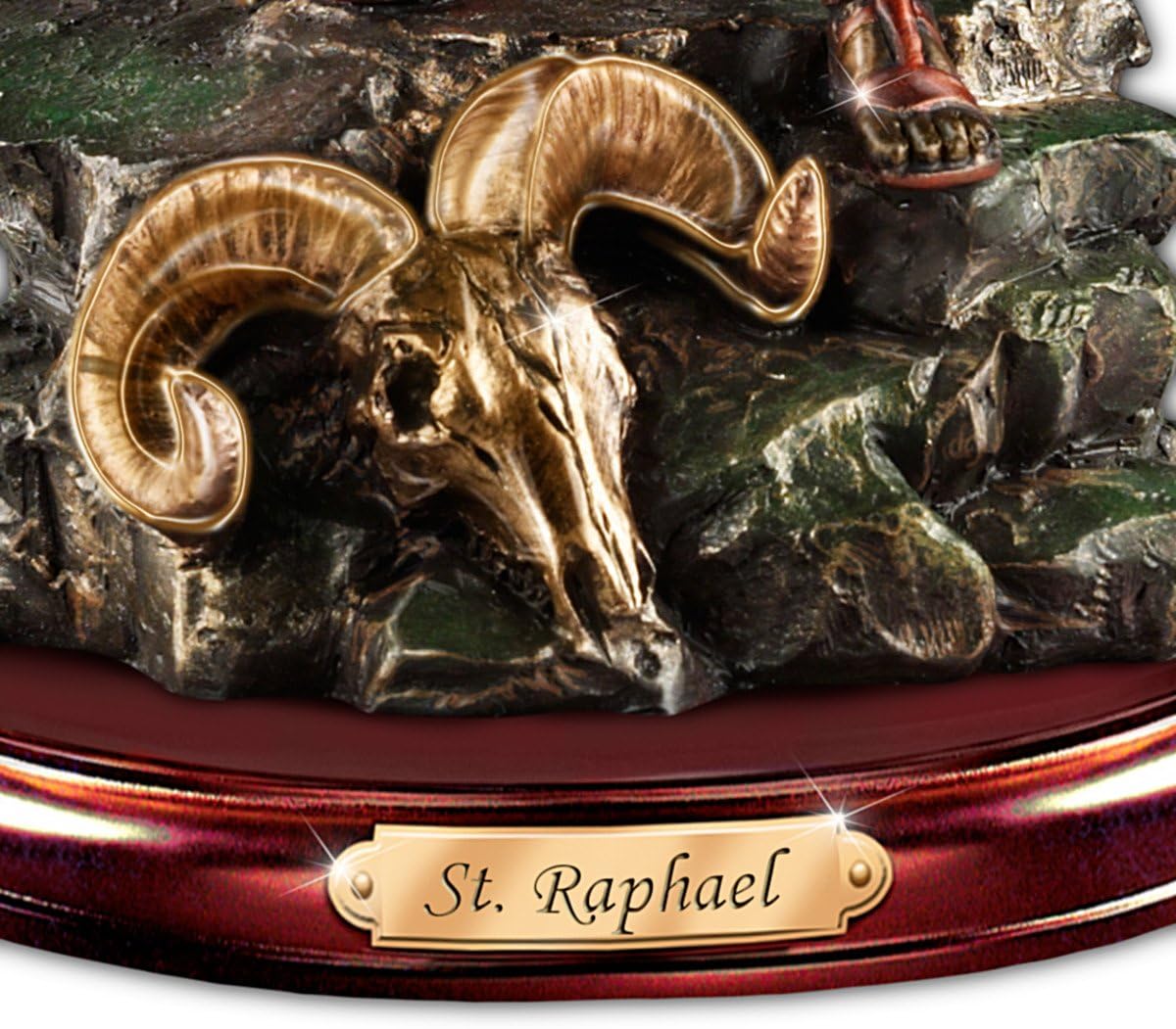 Howard David Johnson St. Raphael: Merciful Healer Cold-Cast Bronze Sculpture by The Bradford Exchange